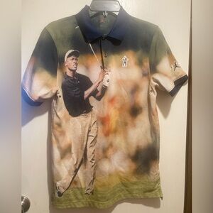 *RARE* Jordan East Side Golf-Themed Polo Shirt with Graphic Design